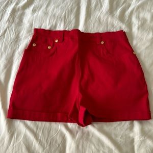 Versace stretchy short shorts, red Size 30/44